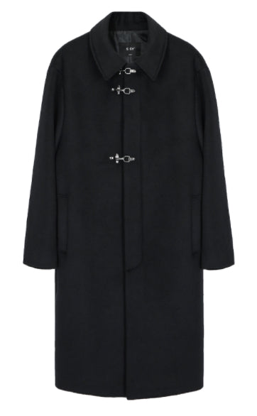 SSY(エスエスワイ)  deckhook single mac coat black