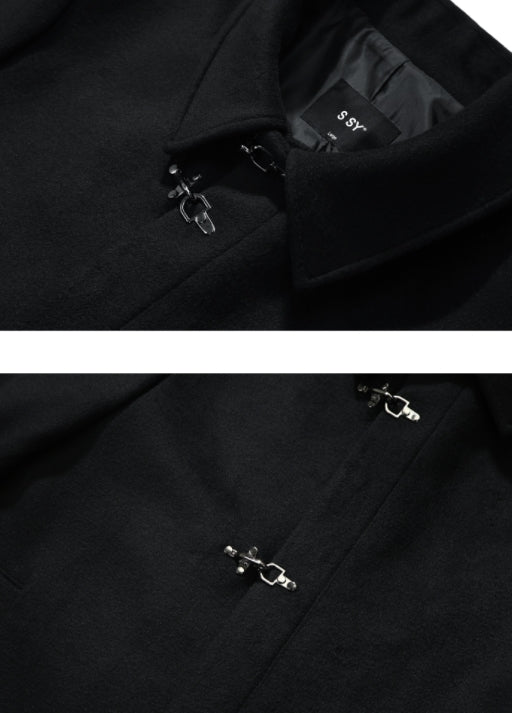 SSY(エスエスワイ)  deckhook single mac coat black