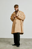 SSY(エスエスワイ)  collar up single overfit coat beige