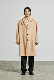 SSY(エスエスワイ)  collar up single overfit coat beige