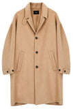SSY(エスエスワイ)  collar up single overfit coat beige