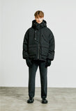 SSY(エスエスワイ) essential oversize duckdown peded parka black