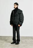 SSY(エスエスワイ) essential oversize duckdown peded parka black