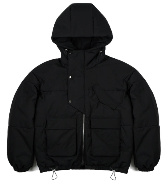 SSY(エスエスワイ) essential oversize duckdown peded parka black