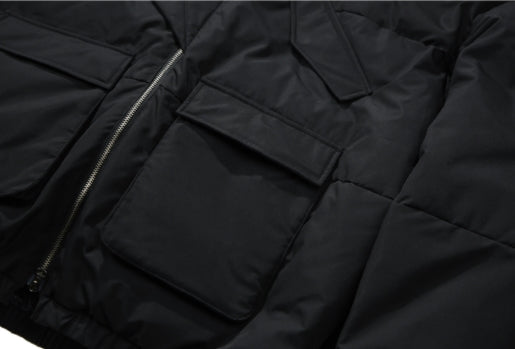 SSY(エスエスワイ) essential oversize duckdown peded parka black