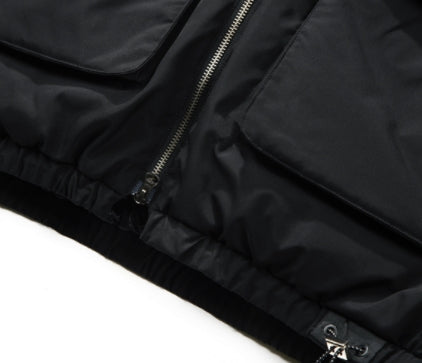 SSY(エスエスワイ) essential oversize duckdown peded parka black