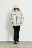 SSY(エスエスワイ) essential oversize duckdown peded parka grey