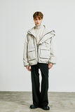 SSY(エスエスワイ) essential oversize duckdown peded parka grey