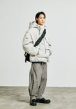 SSY(エスエスワイ) essential oversize duckdown peded parka grey