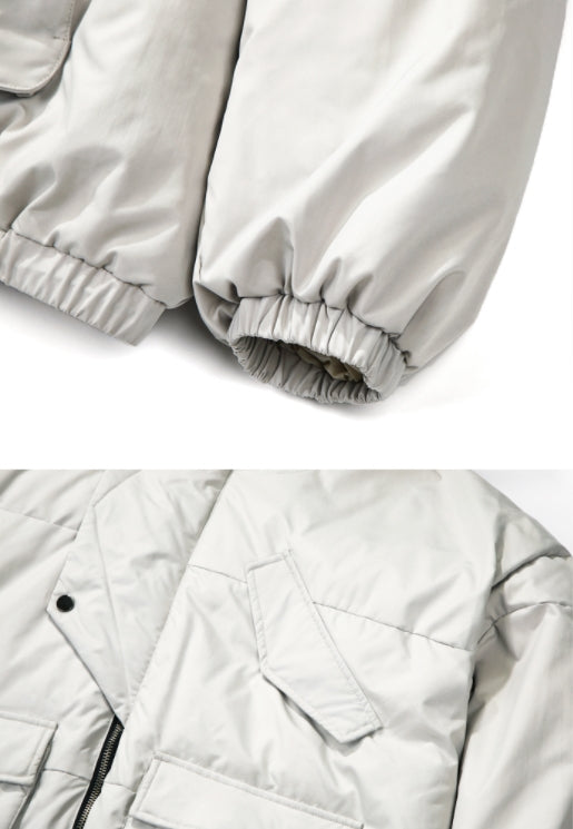 SSY(エスエスワイ) essential oversize duckdown peded parka grey