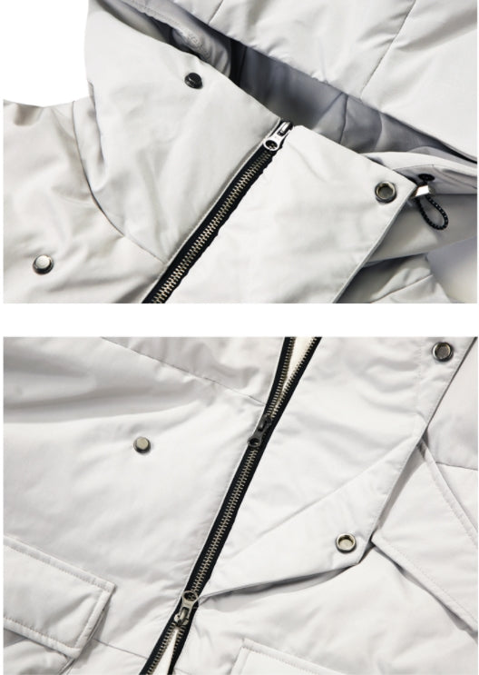 SSY(エスエスワイ) essential oversize duckdown peded parka grey