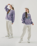 ダブルユーブイプロジェクト(WV PROJECT) Finding Dino Sweatshirt Lavender JIMT7538