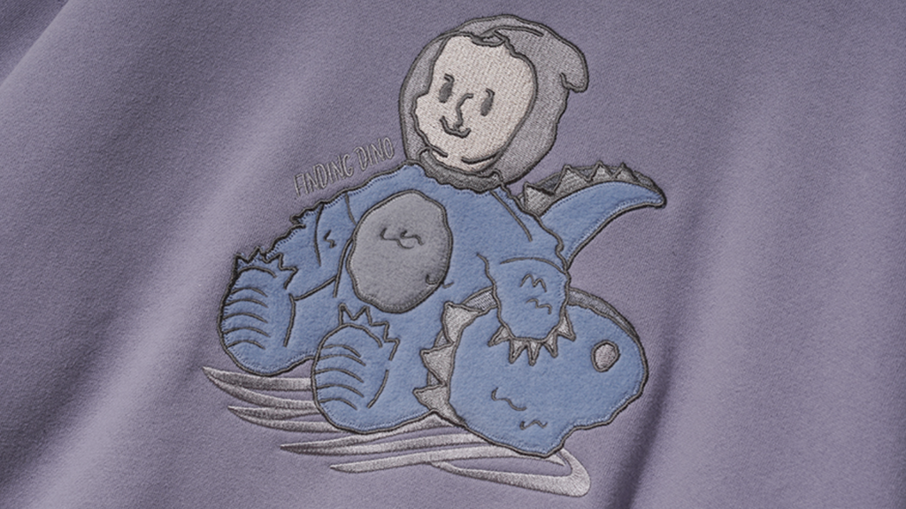 ダブルユーブイプロジェクト(WV PROJECT) Finding Dino Sweatshirt Lavender JIMT7538