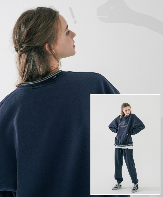 ダブルユーブイプロジェクト(WV PROJECT) Lapra Sweatshirt Navy MJMT7534
