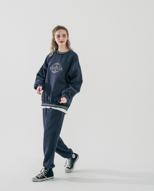 ダブルユーブイプロジェクト(WV PROJECT) Lapra Sweatshirt Navy MJMT7534