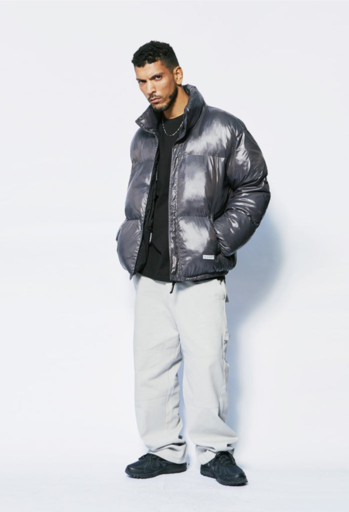 セイントペイン(SAINTPAIN)  SP SHORT PADDING JUMPER-GLOSSY CHARCOAL