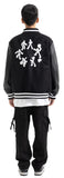 マスノウン(MASSNOUN) DIVERSITY REAL VARSITY JACKET MWOJK001-BK