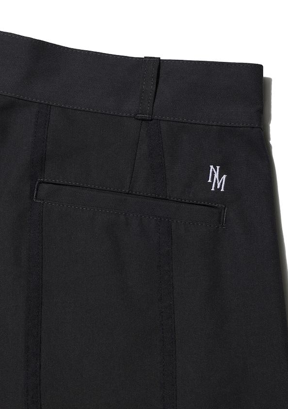 NOMANUAL(ノーマニュアル) SQR LINE PANTS - CHARCOAL