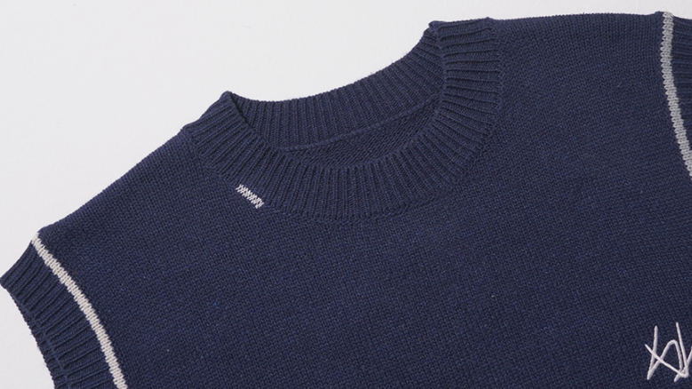 ダブルユーブイプロジェクト(WV PROJECT) Jerry Wool Knit Best Navy MJKN7524