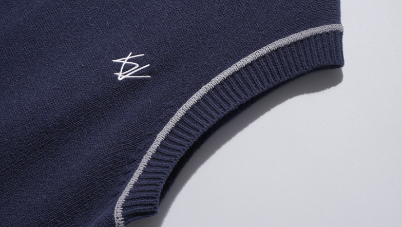 ダブルユーブイプロジェクト(WV PROJECT) Jerry Wool Knit Best Navy MJKN7524