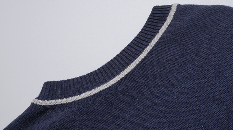 ダブルユーブイプロジェクト(WV PROJECT) Jerry Wool Knit Best Navy MJKN7524