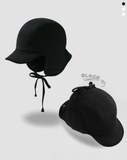 ダブルユーブイプロジェクト(WV PROJECT) Fluffy Pilot Hat Black SHAC7557