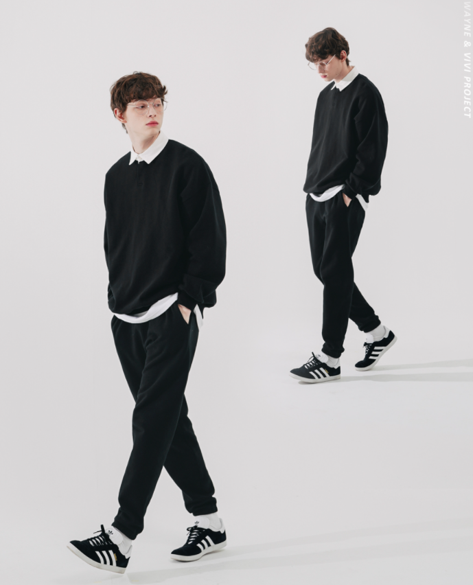 ダブルユーブイプロジェクト(WV PROJECT) Wayne Sweatpants Black KMLP7552