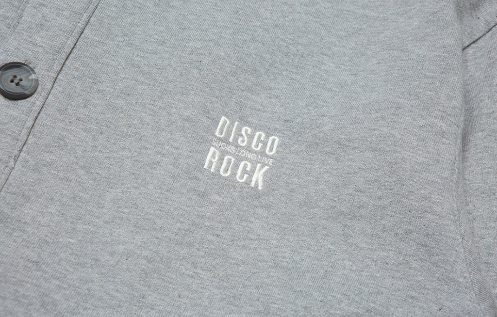 QUIETIST (クワイエティスト) Disco Denim Button Cardigan (gray)