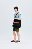 QUIETIST (クワイエティスト) Square Cotton 2 in 1 Shoulder Bag (black)