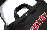 QUIETIST (クワイエティスト) Square Cotton 2 in 1 Shoulder Bag (black)