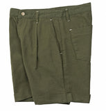 QUIETIST (クワイエティスト) Jungle Cotton One-tuck Shorts (khaki)