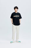 QUIETIST (クワイエティスト) Q Diagonal Logo T-Shirts (black)