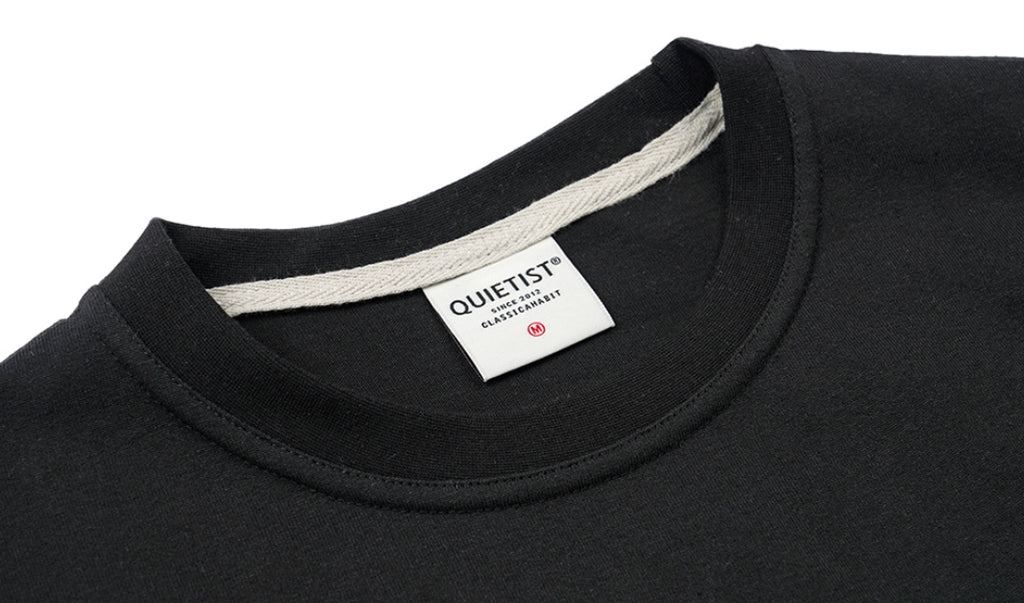 QUIETIST (クワイエティスト) Q Diagonal Logo T-Shirts (black)
