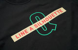 QUIETIST (クワイエティスト) Q Diagonal Logo T-Shirts (black)