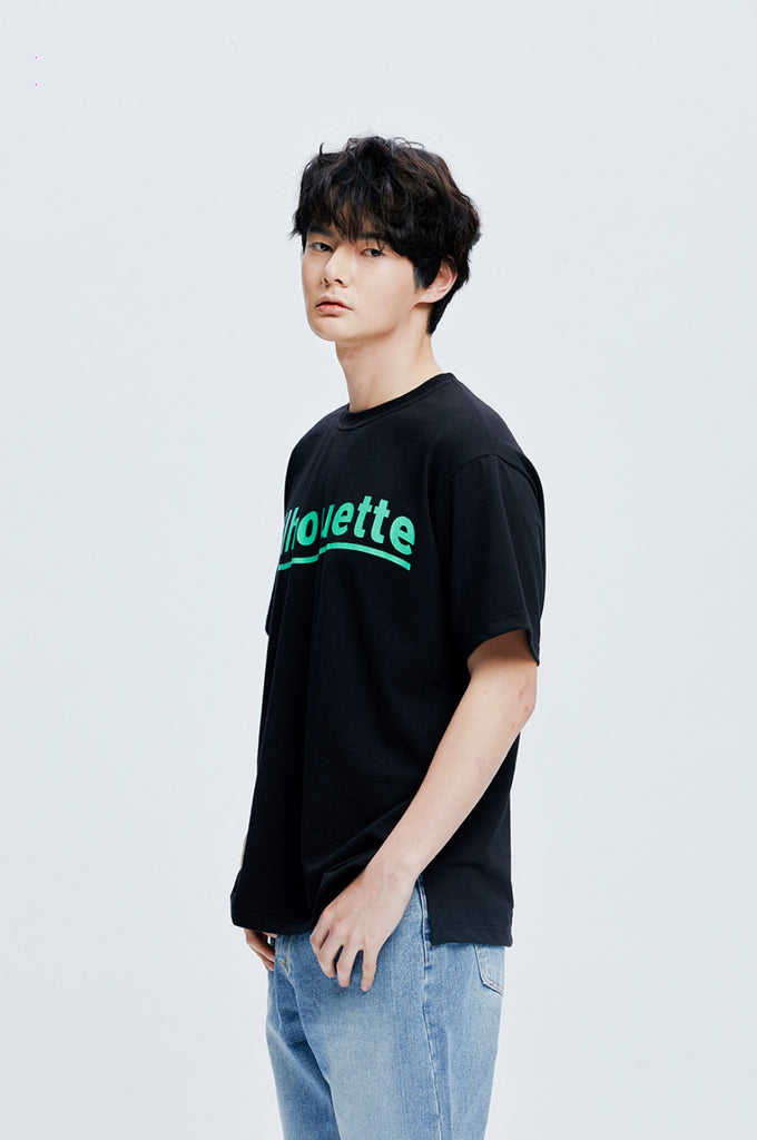 QUIETIST (クワイエティスト) Silhouette Logo T-Shirts (black)