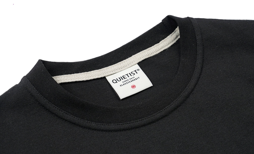 QUIETIST (クワイエティスト) Silhouette Logo T-Shirts (black)
