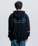QUIETIST (クワイエティスト)  Save For Human-race Sweat-Hood (black)