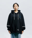 QUIETIST (クワイエティスト)  Save For Human-race Sweat-Hood (black)