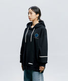 QUIETIST (クワイエティスト)  Save For Human-race Sweat-Hood (black)