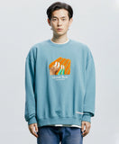 QUIETIST (クワイエティスト) Change-mood Blanket Sweat (l.teal)