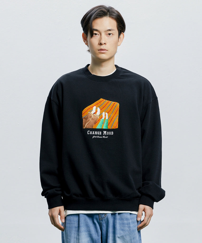 QUIETIST (クワイエティスト) Change-mood Blanket Sweat (black)