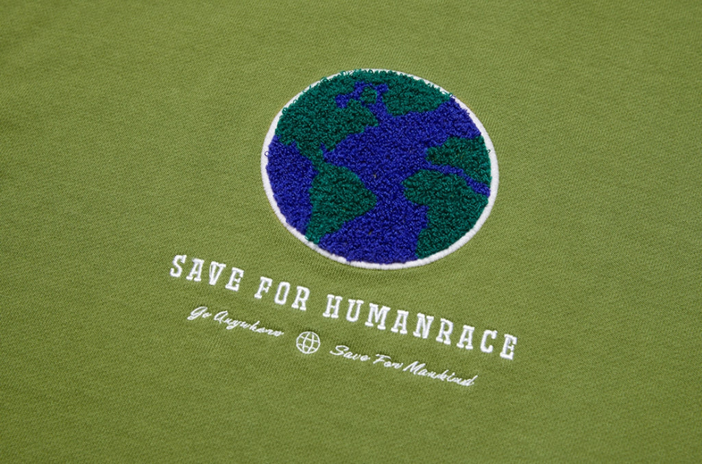 QUIETIST (クワイエティスト) Save For Human-race Sweat (olive)
