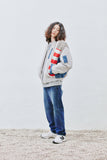 QUIETIST (クワイエティスト) Washed Mix MA-1 Jacket (gray)