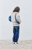 QUIETIST (クワイエティスト) Washed Mix MA-1 Jacket (gray)