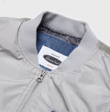 QUIETIST (クワイエティスト) Washed Mix MA-1 Jacket (gray)