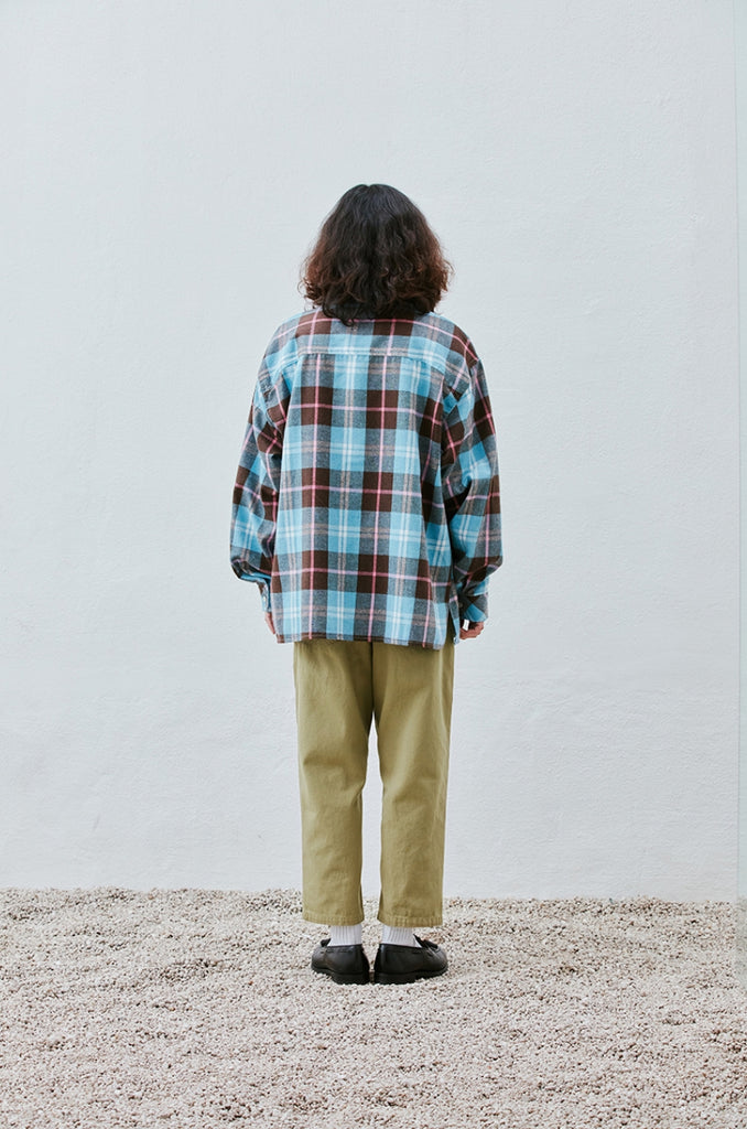QUIETIST (クワイエティスト) Two-tuck Balloon Crop Pants (beige)