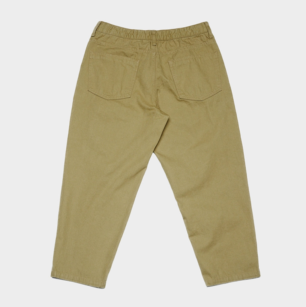 QUIETIST (クワイエティスト) Two-tuck Balloon Crop Pants (beige)