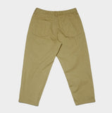 QUIETIST (クワイエティスト) Two-tuck Balloon Crop Pants (beige)