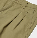 QUIETIST (クワイエティスト) Two-tuck Balloon Crop Pants (beige)