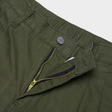QUIETIST (クワイエティスト) Two-tuck Balloon Crop Pants (khaki)